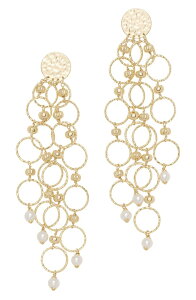 ���C�~�[ �u���b�N ���f�B�[�X �A�N�Z�T���[ �s�A�X�E�C�������O Ramy Brook Lila Beaded Chandelier Earrings Gold �S�[���h