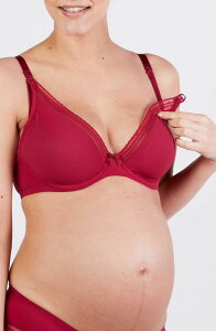 �J�V���N�[�� ���f�B�[�X �A���_�[�E�F�A �u���W���[ �}�^�j�e�B Cache Coeur Maternity and nursing bra Milk Burgundy �o�[�K���f�B