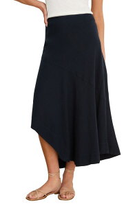 �j�b�N�v���X�]�[�C ���f�B�[�X �{�g���X�J�[�g ���l�� NIC+ZOE Long Engagement Rumba Linen Blend Skirt Dark Indigo �C���f�B�S