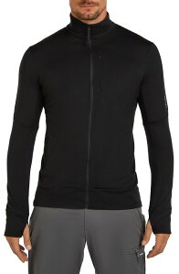 �A�C�X�u���[�J�[ �����Y �A�E�^�[ �p�[�J�[�E�X�E�F�b�g �W���P�b�g Icebreaker Men's Merino 260 Quantum Long Sleeve Zip Jacket Black �u���b�N