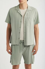 アレックスクレーン メンズ トップス シャツ コットン ALEX CRANE Caza Featherweight Organicotton Camp Shirt Riverstone