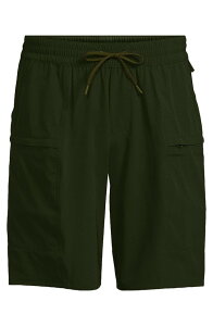�����Y�G���h �����Y ���� �n�[�t�p���c�E�V���[�c �V���[�g�p���c Lands' End 9 Inch Packable Cargo Swim Shorts Dark Cilantro Green �O���[��