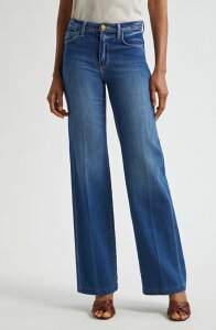 ���W�����X ���f�B�[�X �{�g���X �f�j���p���c ���C�h���b�O �W�[���Y L'AGENCE Clayton Wide Leg Jeans Kaplan