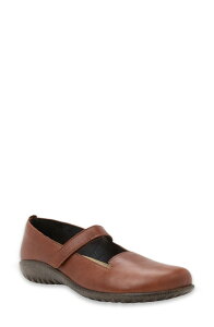 �i�I�g ���f�B�[�X �V���[�Y �X���b�|���E���[�t�@�[ Naot Purini Mary Jane Flat Chestnut Soft Leather