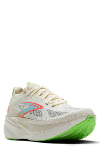 �u���b�N�X �����Y �V���[�Y �X�j�[�J�[ Brooks Hyperion Max 3 Running Shoe Coconut/Green Gecko/Pink Clay �s���N