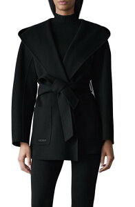 �}�b�J�[�W�� ���f�B�[�X �A�E�^�[ �W���P�b�g�E�u���]�� �E�[�� �R�[�g Mackage Paya Belted Wool Coat Black �u���b�N