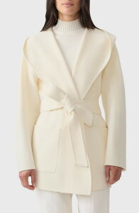 �}�b�J�[�W�� ���f�B�[�X �A�E�^�[ �W���P�b�g�E�u���]�� �E�[�� �R�[�g Mackage Paya Belted Wool Coat Cream �N���[��