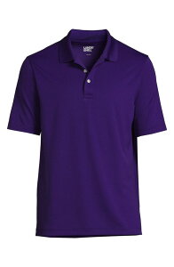 �����Y�G���h �����Y �g�b�v�X �|���V���c Lands' End Short Sleeve Solid Active Polo Shirt Deepurple �p�[�v��