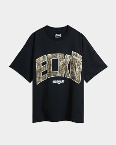 �G�R�[ �����Y �g�b�v�X T�V���c ECKO Leafy on Fire Tee Vintage Black �u���b�N