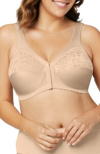 �O���}���C�Y ���f�B�[�X �A���_�[�E�F�A �u���W���[ Glamorise MagicLift Front Close Support Bra Beige �x�[�W��