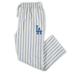 �R���Z�v�c �X�|�[�c �����Y �{�g���X �J�W���A���p���c �g�[�� Men's Conceptsport White/Royalos Angeles Dodgers Big & Tall Pinstripe Sleepants White �z���C�g