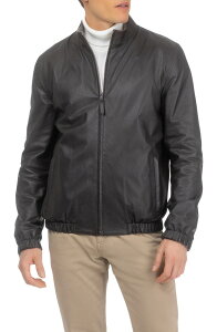 �S���X�L �����Y �A�E�^�[ �W���P�b�g�E�u���]�� �E�[�� ���U�[ GORSKI Men's Light Genuine Nappa Leather Jacket Reversible To Cashmere & Wool Crafted From Loro Piana Dark Brown/Taupe �u���E��