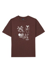 �u���C���f�b�h �����Y �g�b�v�X T�V���c �R�b�g�� �O���t�B�b�N Brain Dead Ancient Knowledge Cotton Graphic T-Shirt Berry