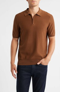 �{�X �����Y �g�b�v�X �|���V���c BOSS Imartino Piqu Zipolo Medium Brown �u���E��