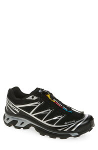 �T������ ���f�B�[�X �V���[�Y �X�j�[�J�[ Salomon Gender Inclusive XT-6 Gore-Tex Waterproof Sneaker Black �u���b�N