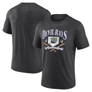 �t�@�i�e�B�N�X �����Y �g�b�v�X T�V���c Men's Fanatics Branded Heather Charcoal Tampa Bay Rays Home Team Tri-Blend T-Shirt Heather Black �u���b�N