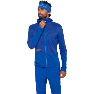 �}���[�g �����Y �A�E�^�[ �W���P�b�g�E�u���]�� �t�[�f�b�h�W���P�b�g Mammut Eiger Nordwand In Flex Air Hybrid Hooded Jacket - Men's Eiger Blue �u���[