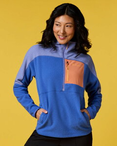 �R�[�g�p�N�V�[ ���f�B�[�X �A�E�^�[ �W���P�b�g�E�u���]�� �t���[�X Cotopaxi Abrazo Fleece Half-Zip Jacket - Women's Aster And Azure