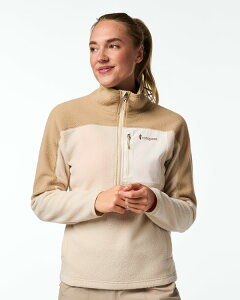 �R�[�g�p�N�V�[ ���f�B�[�X �A�E�^�[ �W���P�b�g�E�u���]�� �t���[�X Cotopaxi Abrazo Fleece Half-Zip Jacket - Women's Khaki And Cream �N���[��