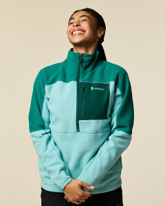 �R�[�g�p�N�V�[ ���f�B�[�X �A�E�^�[ �W���P�b�g�E�u���]�� �t���[�X Cotopaxi Abrazo Fleece Half-Zip Jacket - Women's Malachite And Tide Pool