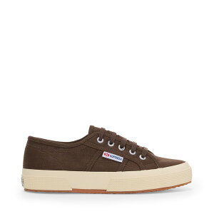 �X�y���K ���f�B�[�X �V���[�Y �X�j�[�J�[ ���l�� Superga 2750 Linen Sneakers Brown-Off White �I�t�z���C�g
