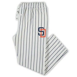 �R���Z�v�c �X�|�[�c �����Y �{�g���X �J�W���A���p���c �g�[�� Men's Conceptsport White/Navy San Diego Padres Big & Tall Pinstripe Sleepants White �z���C�g