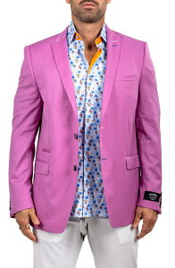 �}�Z�I �����Y �A�E�^�[ �W���P�b�g�E�u���]�� �E�[�� �u���U�[ Maceoo Descartes Marthyr028 Purple Virgin Wool Peak Lapel Blazer Purple �p�[�v��