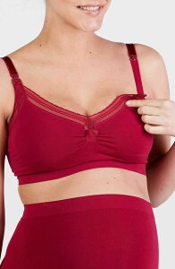 �J�V���N�[�� ���f�B�[�X �A���_�[�E�F�A �u���W���[ �}�^�j�e�B Cache Coeur Milk Maternity and nursing seamless bra Burgundy �o�[�K���f�B