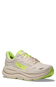 �z�J�I�l�I�l �����Y �V���[�Y �X�j�[�J�[ HOKA Bondi 9 Running Shoe Grout / Neon Yuzu