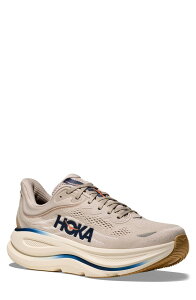 �z�J�I�l�I�l �����Y �V���[�Y �X�j�[�J�[ HOKA Bondi 9 Running Shoe Stucco / Grout