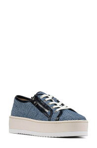 �h�i���h�v���l�[�� ���f�B�[�X �V���[�Y �X�j�[�J�[ �v���b�g�t�H�[�� Donald Pliner Fatimah Platform Sneaker Indigo �C���f�B�S