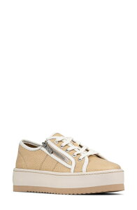 �h�i���h�v���l�[�� ���f�B�[�X �V���[�Y �X�j�[�J�[ �v���b�g�t�H�[�� Donald Pliner Fatimah Platform Sneaker Natural