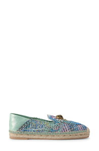 �J�[�g�W�F�C�K�[�����h�� ���f�B�[�X �V���[�Y �T���_�� �`�F���V�[ Kurt Geiger London Chelsea Woven Espadrille Open Blue �u���[