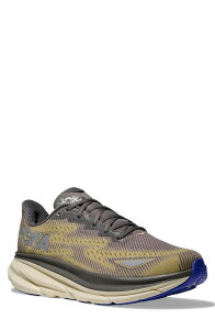�z�J�I�l�I�l �����Y �V���[�Y �X�j�[�J�[ HOKA Clifton 9 Gore-Tex Waterproof Running Shoe Gravel / Eggshell