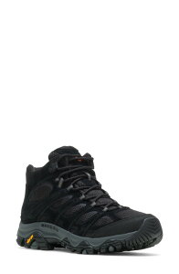 ������ �����Y �V���[�Y �u�[�c�E���C���u�[�c Merrell Moab 3 Mid Waterproof Hiking Shoe Black Night �u���b�N