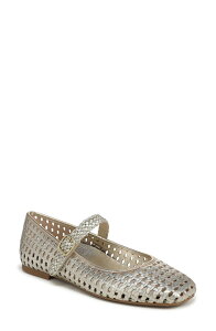 �o�C�I�j�b�N ���f�B�[�X �V���[�Y �p���v�X Vionic Alameda Woven Mary Jane Flat Gold Leather �S�[���h