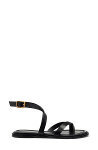 ���t�H�[���[�V���� ���f�B�[�X �V���[�Y �T���_�� Reformation Jane Flat Sandal Black Leather �u���b�N
