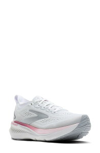 �u���b�N�X ���f�B�[�X �V���[�Y �X�j�[�J�[ Brooks Glycerin GTS 23 Running Shoe White/ Harbor Mist/ Metallic �z���C�g