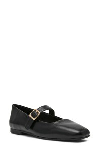 �A���N���C�� ���f�B�[�X �V���[�Y �p���v�X Anne Klein Mabel Mary Jane Flat Black Crinkle �u���b�N