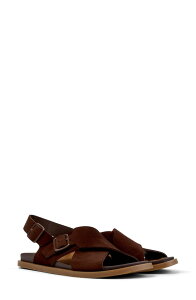 �J���y�[�� ���f�B�[�X �V���[�Y �T���_�� Camper Louise Slingback Sandal Medium Brown �u���E��