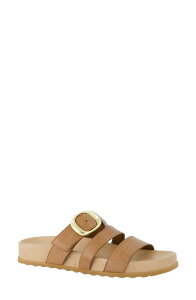 �|�[���E�O���[�� ���f�B�[�X �V���[�Y �q�[�� �v���b�g�t�H�[�� �T���_�� Paul Green Diego Platform Slide Sandal Sahara Soft Leather