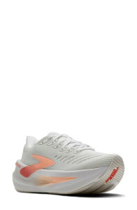 �u���b�N�X ���f�B�[�X �V���[�Y �X�j�[�J�[ Brooks Glycerin Max 2 Hybrid Running Shoe White/ Coral/ Peach �z���C�g