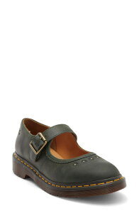 �h�N�^�[�}�[�`�� ���f�B�[�X �V���[�Y �p���v�X Dr. Martens Flower Mary Jane Flat Dms Green �O���[��