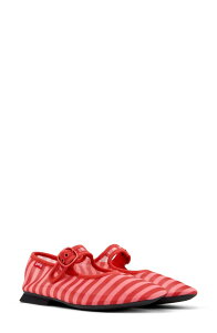 �J���y�[�� ���f�B�[�X �V���[�Y �p���v�X Camper Casi Myra Mary Jane Flat Multi - Red ���b�h