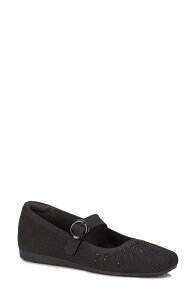 ���X�n���}�[�\�� ���f�B�[�X �V���[�Y �p���v�X Ros Hommersonaomi Mary Jane Flat Black Rhinestone Knit �u���b�N