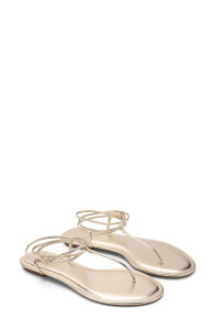 �}���S ���f�B�[�X �V���[�Y �T���_�� �A���N�� MANGO Ankle Strap Sandal Gold �S�[���h