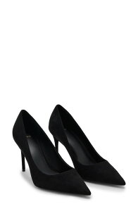 �}���S ���f�B�[�X �V���[�Y �p���v�X MANGO Pointed Toe Pump Black �u���b�N