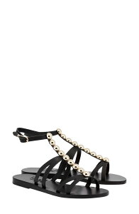 �A���V�G���g�O���[�N�T���_�� ���f�B�[�X �V���[�Y �A���N�� Ancient Greek Sandals Doris Embellished Ankle Strap Sandal Gold �S�[���h
