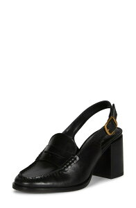 ���B���X�J���[�g ���f�B�[�X �V���[�Y �q�[�� ���[�t�@�[ Vince Camuto Grinie Slingback Penny Loafer Pump Black �u���b�N