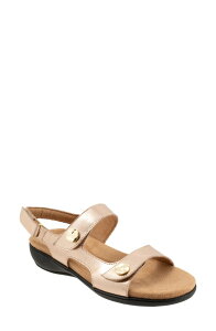 �g���b�^�[�Y ���f�B�[�X �V���[�Y �q�[�� �T���_�� Trotters Romi Sandal Champagne �V�����p��
